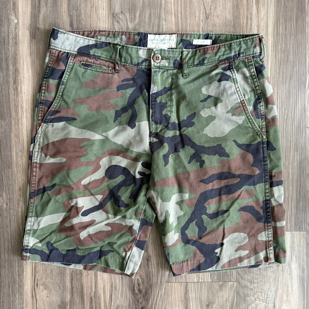 Ralph Lauren Denim & Supply Camo Shorts Men’s Size 33 Camouflage 9" Inseam
